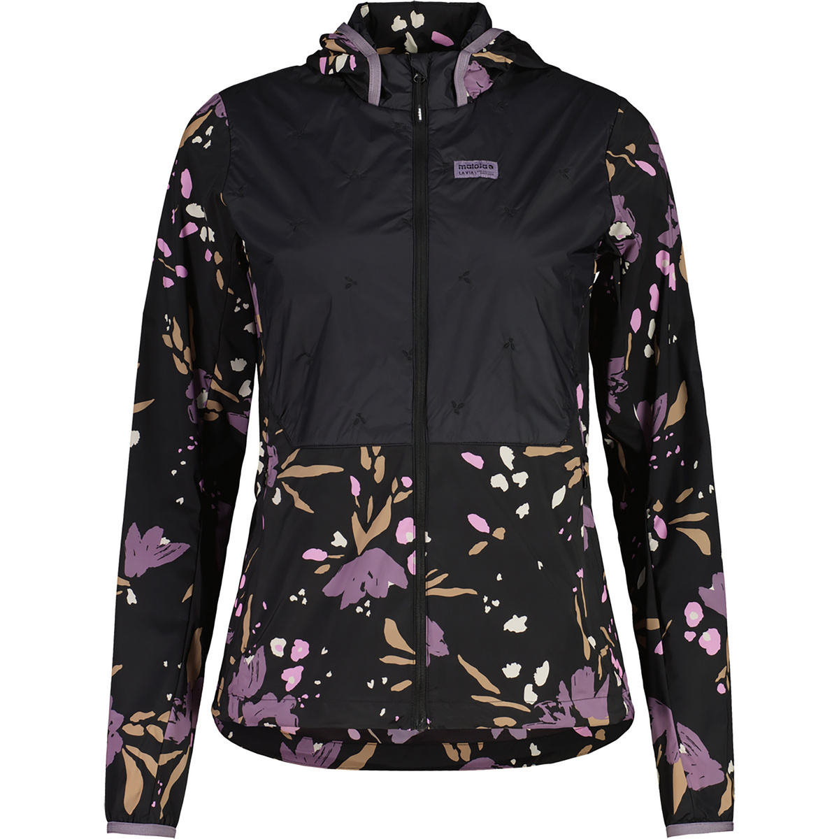 Maloja Damen TamaraM. Printed Jacke (Größe XS, schwarz)