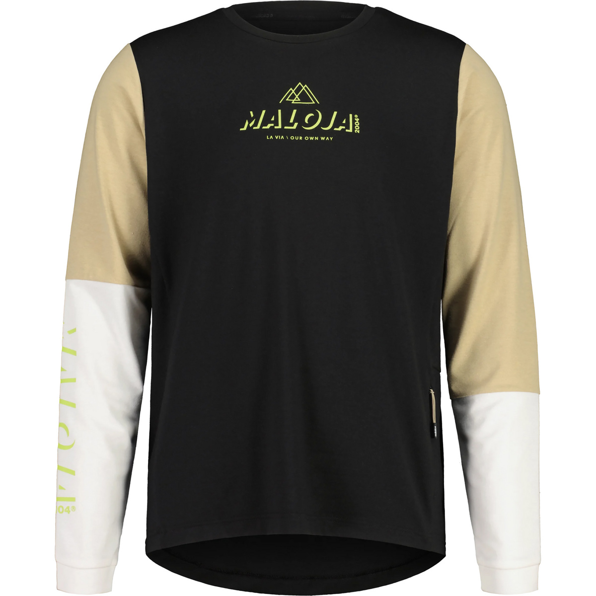 Maloja Homme T-shirt long HaunoldM. (taille XXL, Noir)