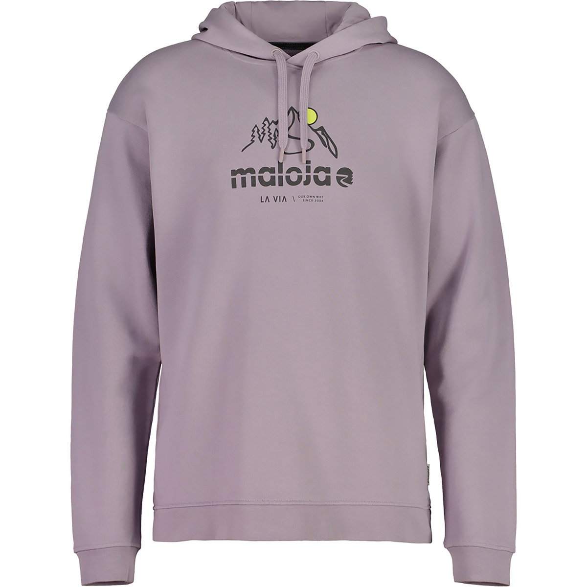 Maloja Uomo Felpa con cappuccio DroM. (Taglia S, Viola)
