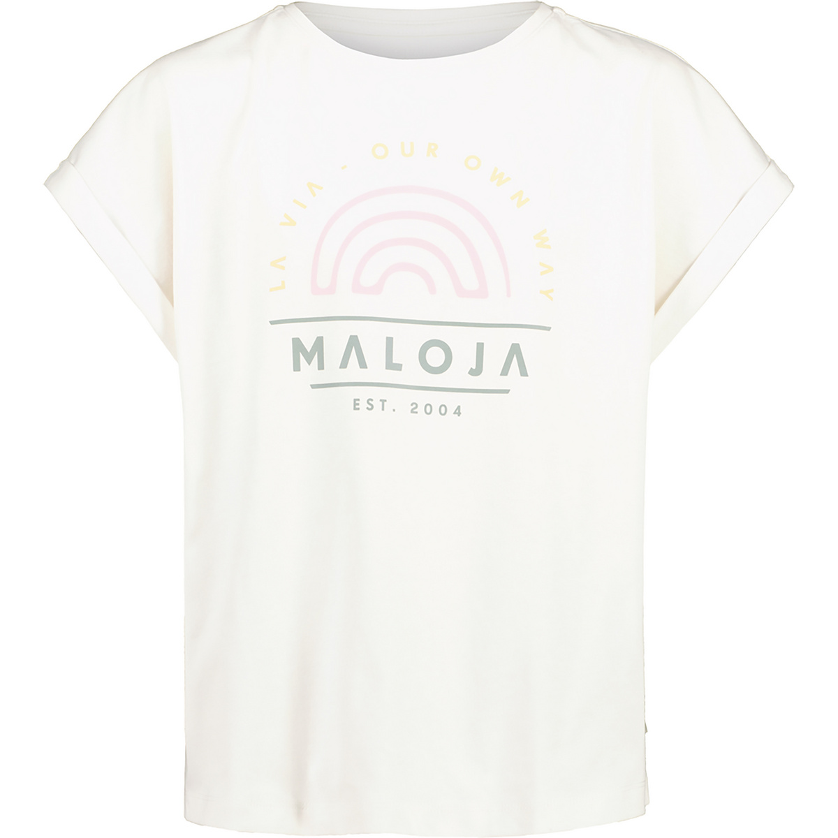 Maloja Bambino Maglietta CayolleG. (Taglia 128 , Bianco)