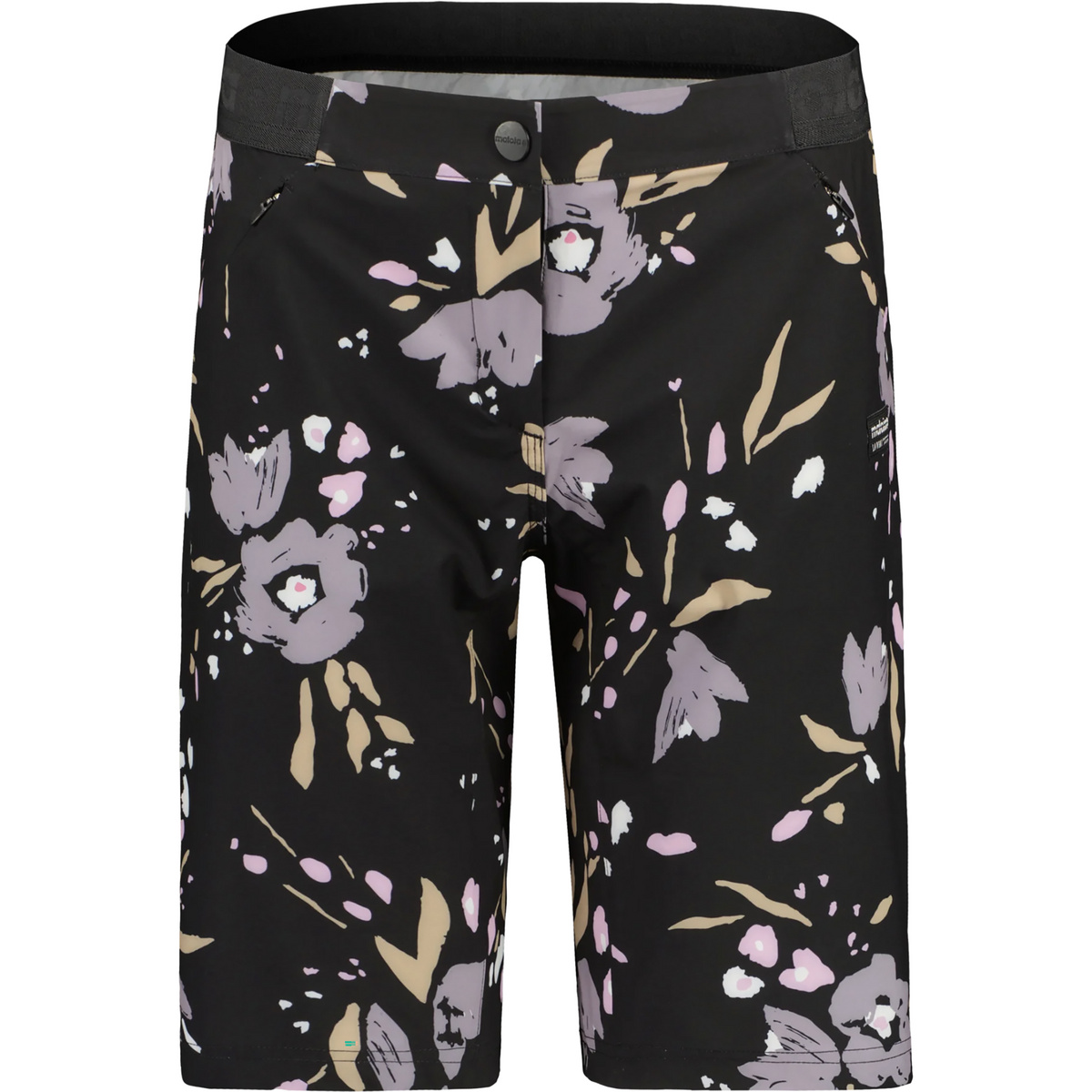 Maloja Damen AnemonaM. Printed MTB Hose kurz (Größe S, schwarz)