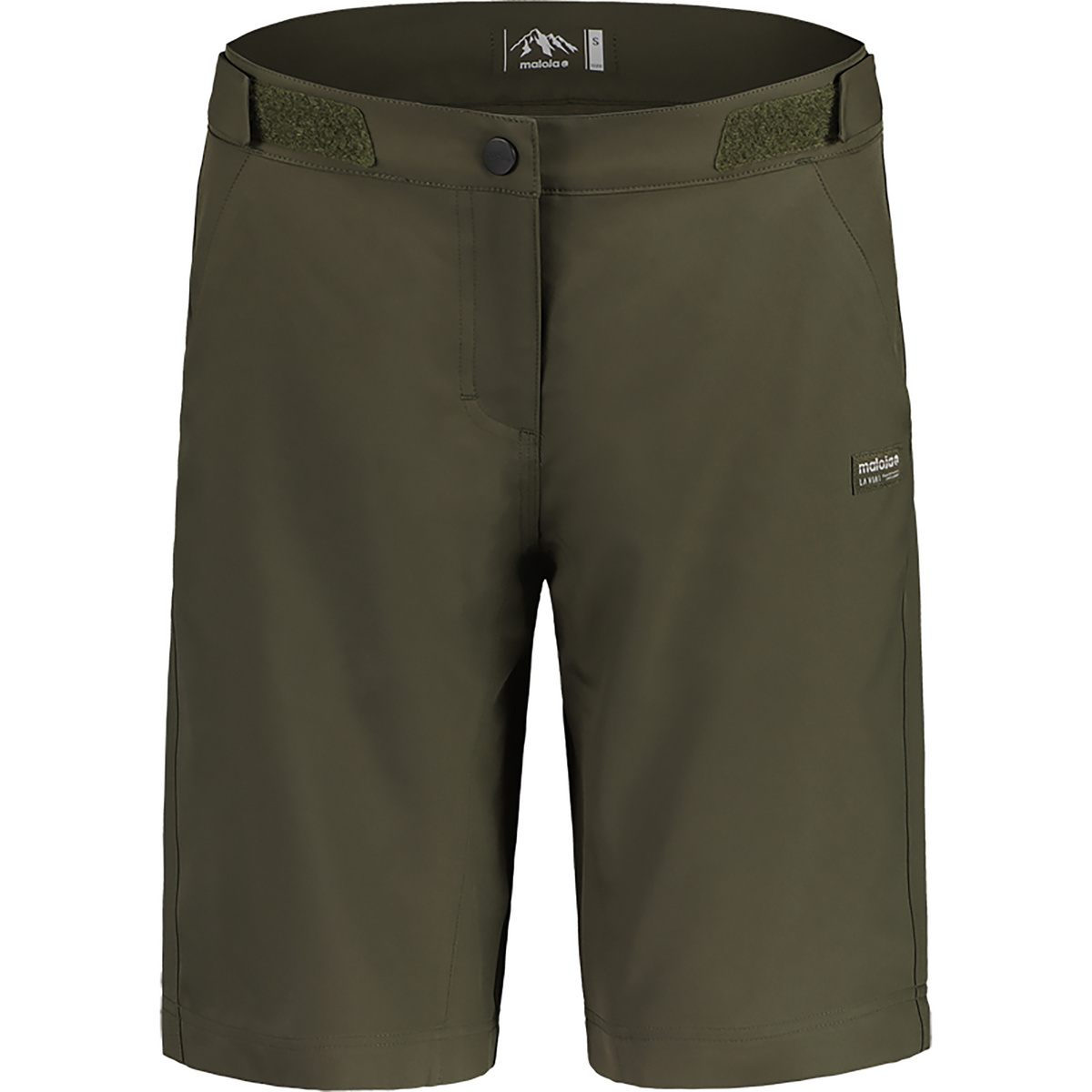Maloja Donna Pantaloni MTB corti CardaminaM. (Taglia XL, Verde oliva)