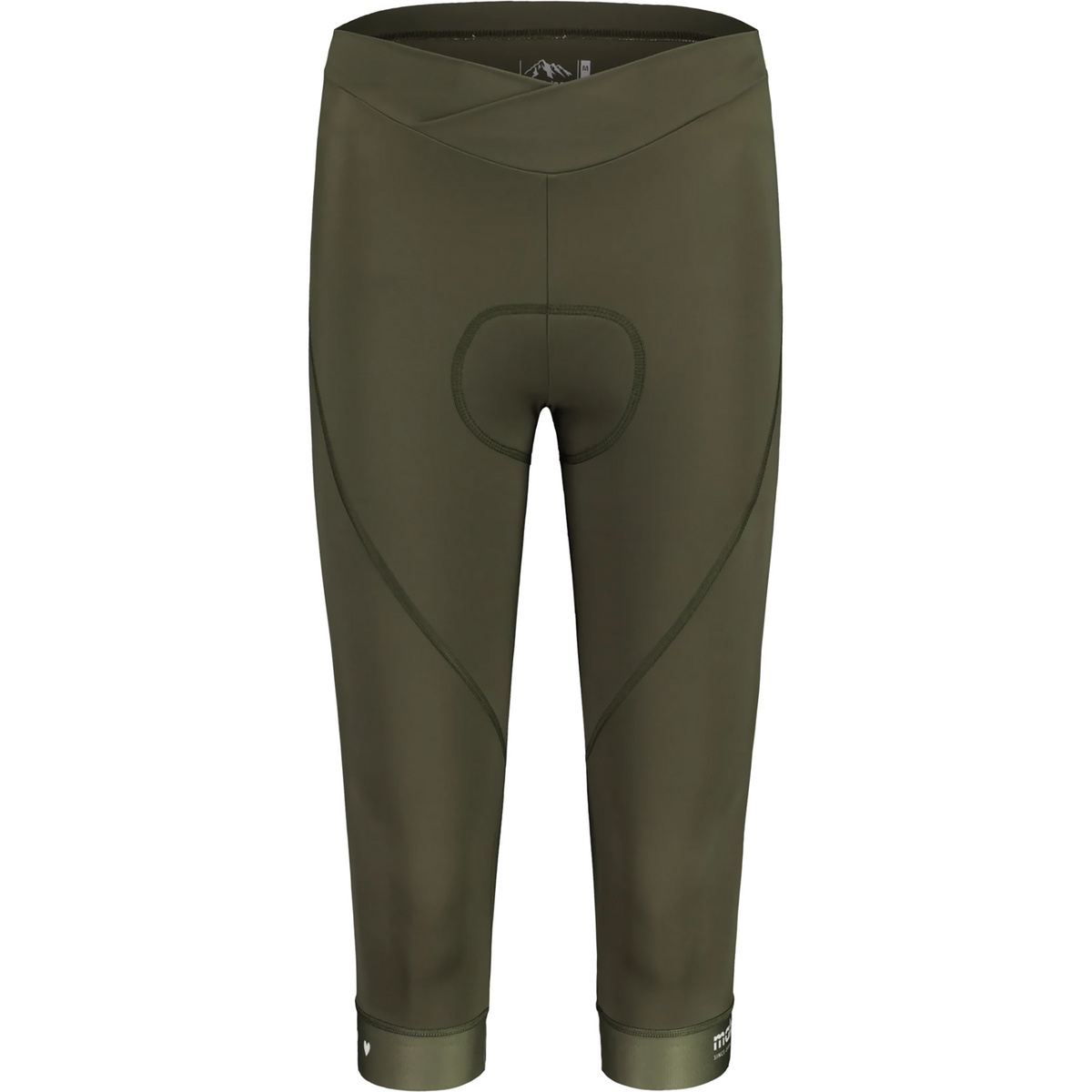 Maloja Femme MinorM. Cuissard de cyclisme 3/4 (taille L, Olive)