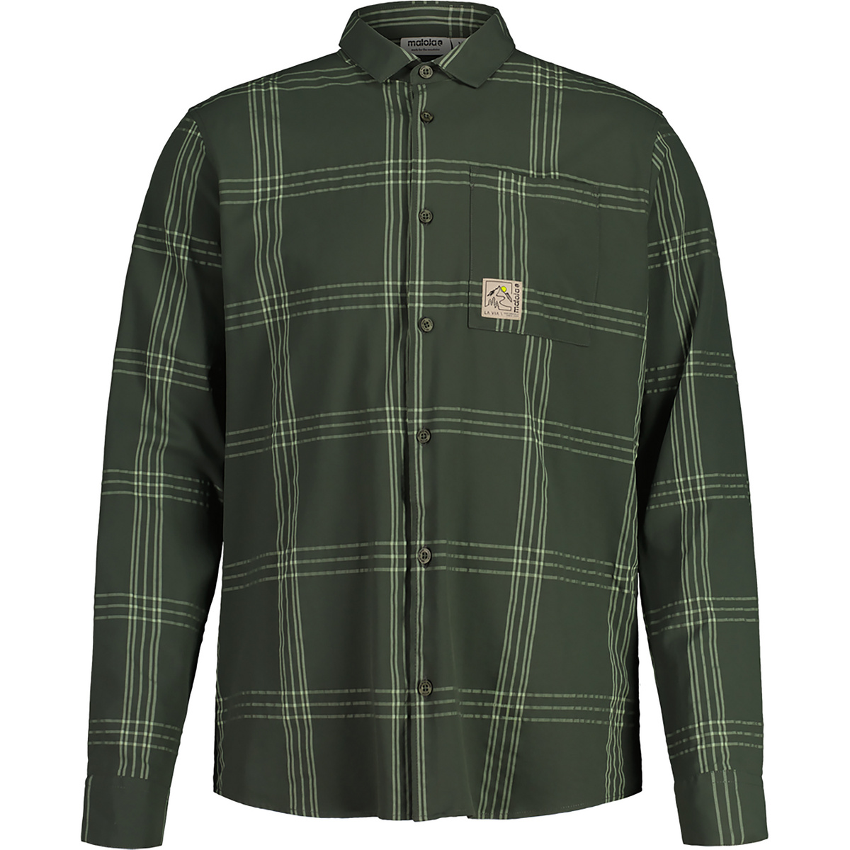 Maloja Uomo Camicia AlblanM. (Taglia S, Verde oliva)