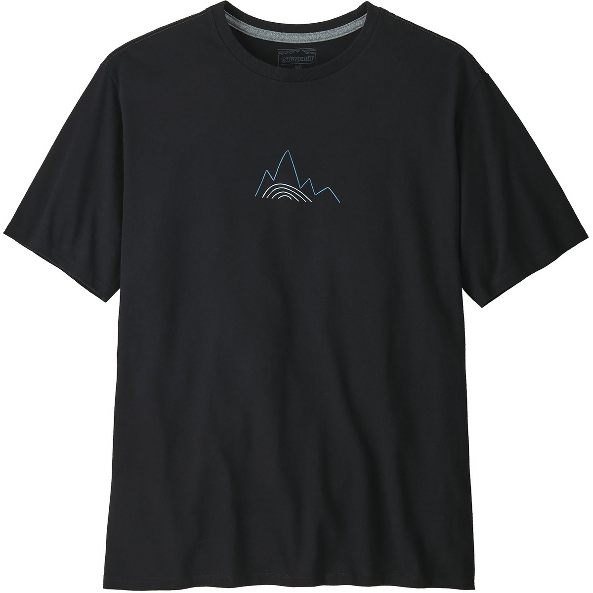 Patagonia Uomo Maglietta Berm Logo Responsibili (Taglia S, Nero)