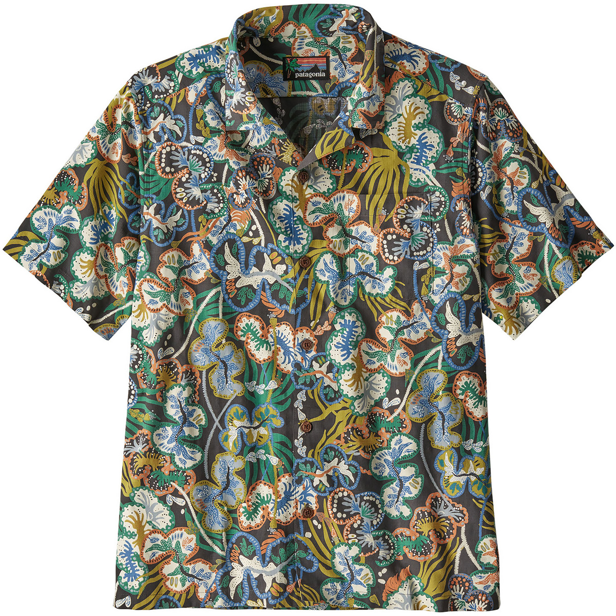Patagonia Uomo Camicia Tidal Threads Camp (Taglia S, Multicolore)