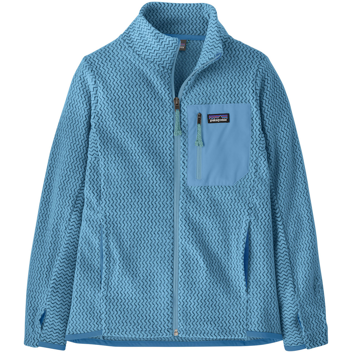 Patagonia Kinder R1 Air Jacke (Größe 169, blau)
