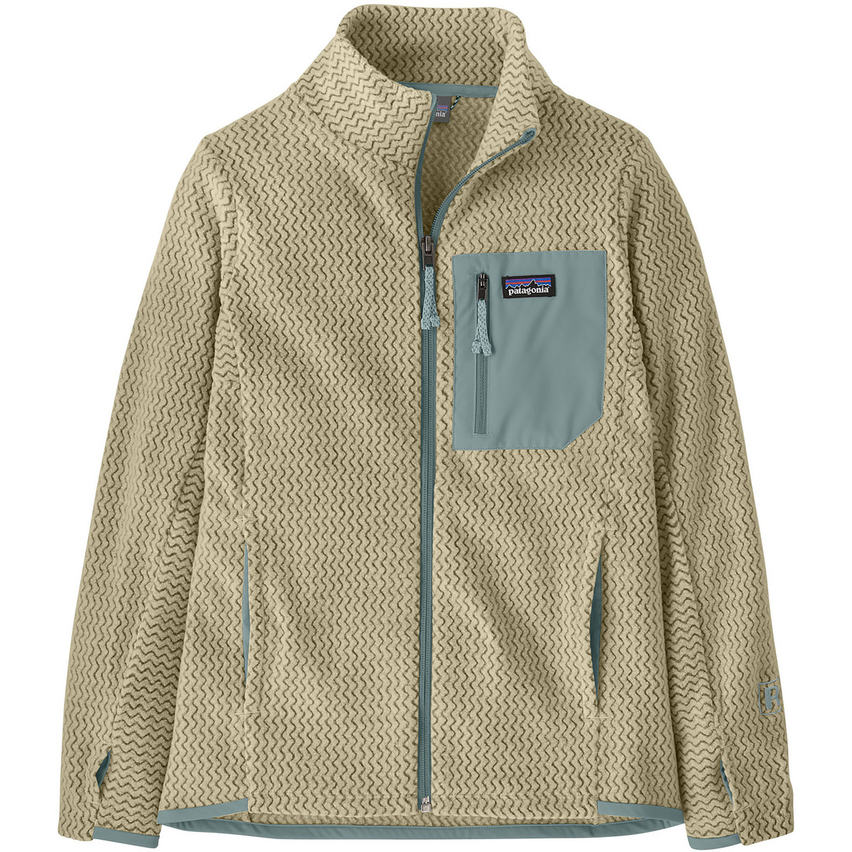Patagonia Kinder R1 Air Jacke (Größe 140, beige)