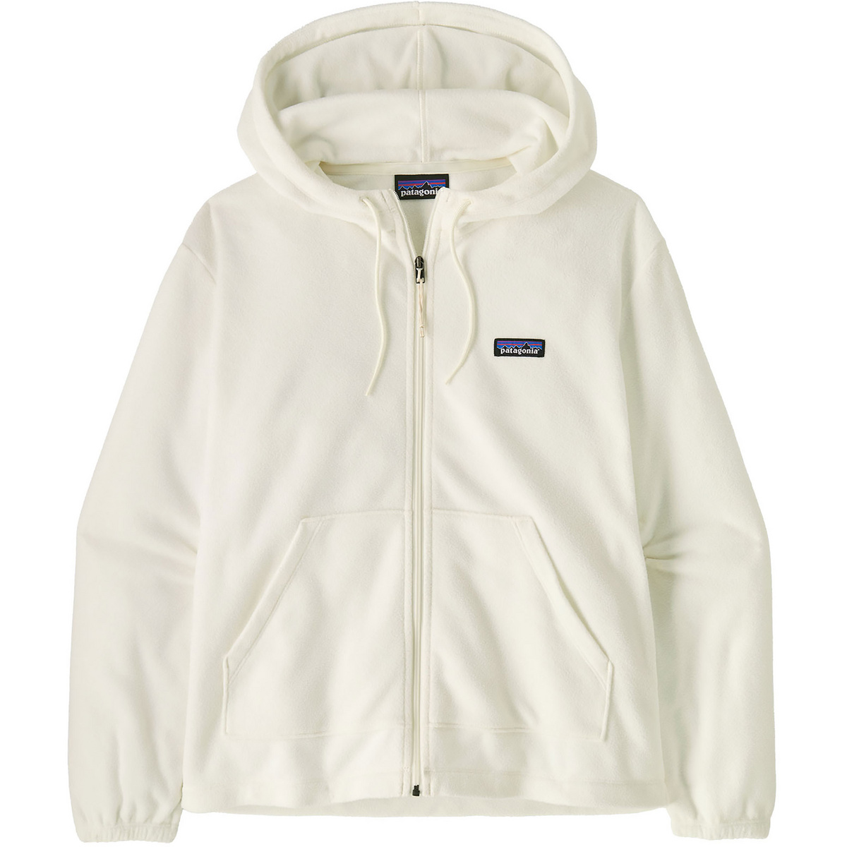 Patagonia Damen Micro D Fleece Hoodie (Größe L, weiss)