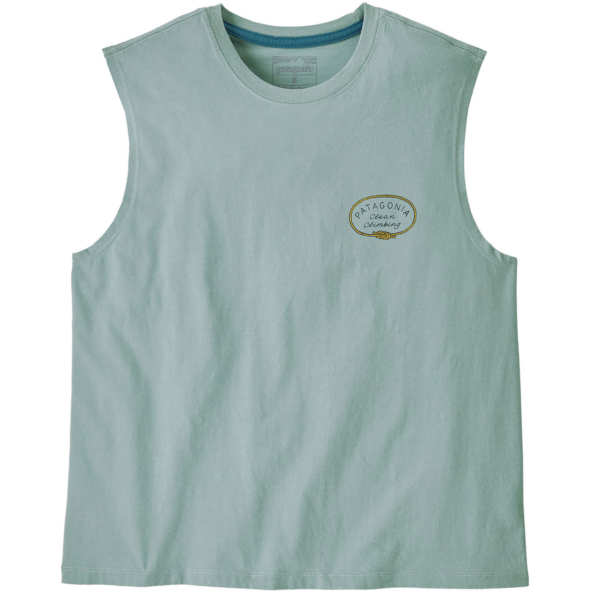 Patagonia Damen Clean Climb Roots Boxy Organic Top (Größe S, blau)