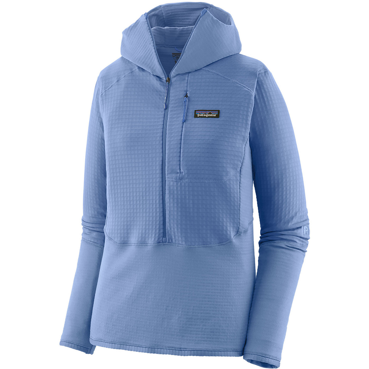 Patagonia Damen R1 Hybrid Hoodie Anorak (Größe L, blau)