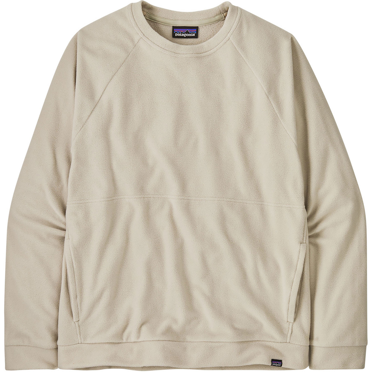 Patagonia Uomo Pullover Micro D Crewneck (Taglia M, Beige)