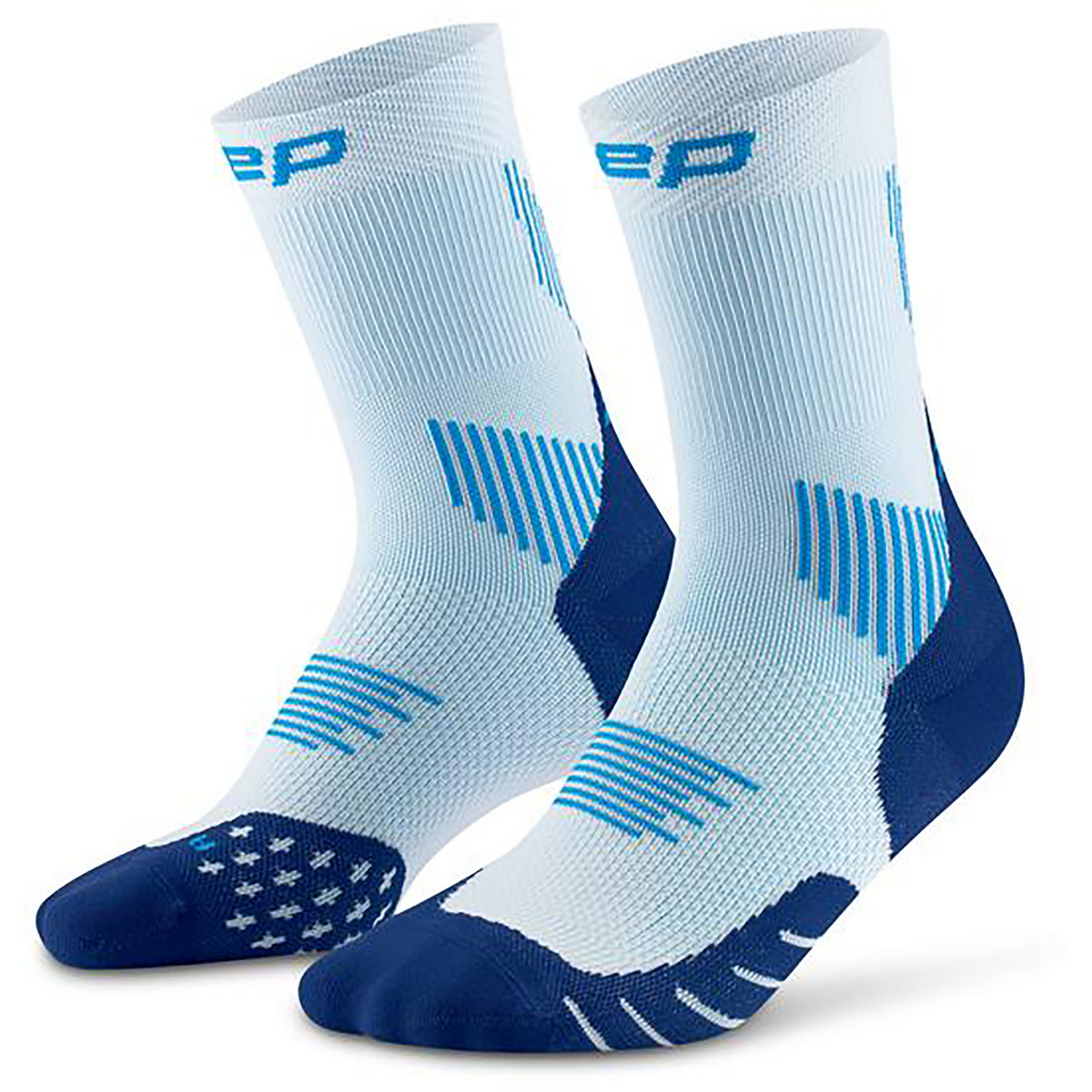 CEP Uomo Calzini Run 5.0 (Taglia 45 , Blu)