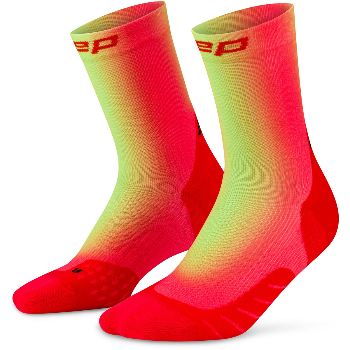 CEP Herren Run Edt. Gradient 5.0 Socken (Größe 45 , rot)