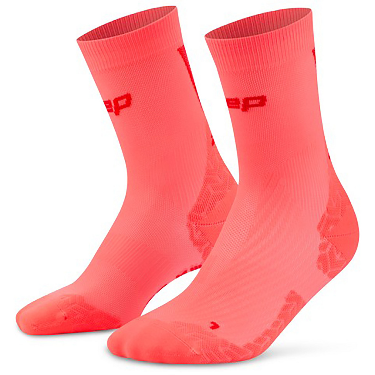 CEP Damen Run Ultralight 4.0 Socken (Größe 37 , rot)