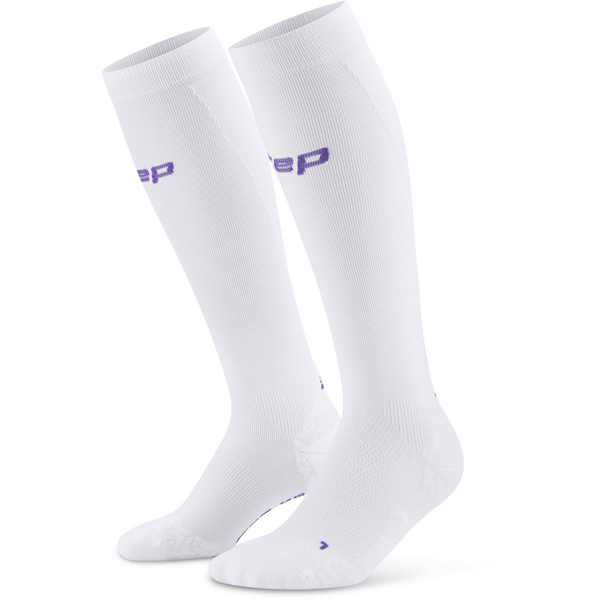 CEP Femme Chaussettes Run Ultralight 4.0 (taille 37 , Blanc)