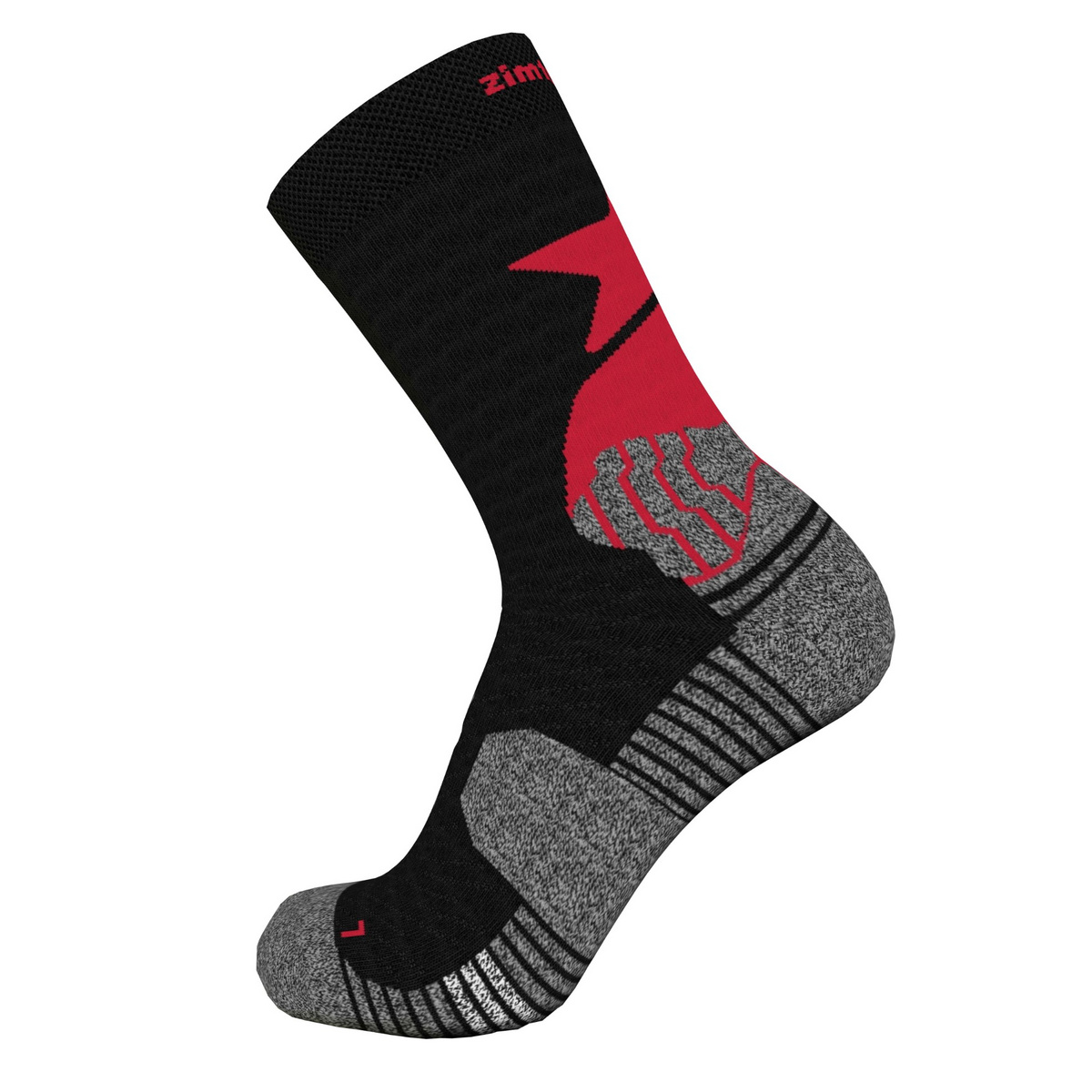 Zimtstern Techsockz MTB Performance Socken (Größe 36 , schwarz)