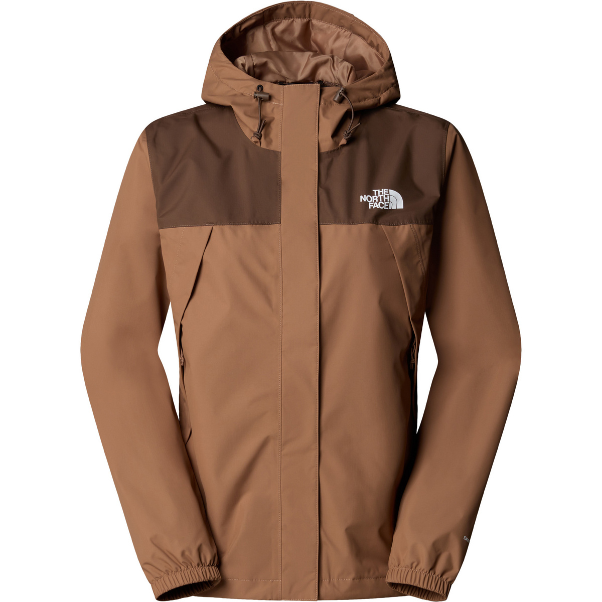 The North Face Damen Antora Rain Jacke (Größe L, braun)