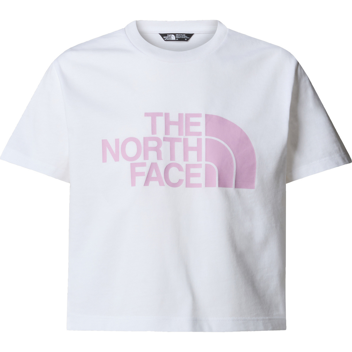 The North Face Bambino Maglietta G Crop Easy (Taglia XS, Bianco)