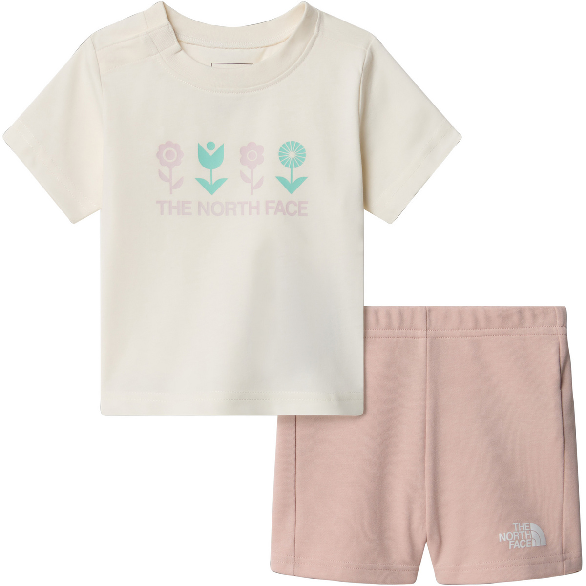 The North Face Bambino Baby Cotton Graphic Summer Set (Taglia 64 , Bianco)