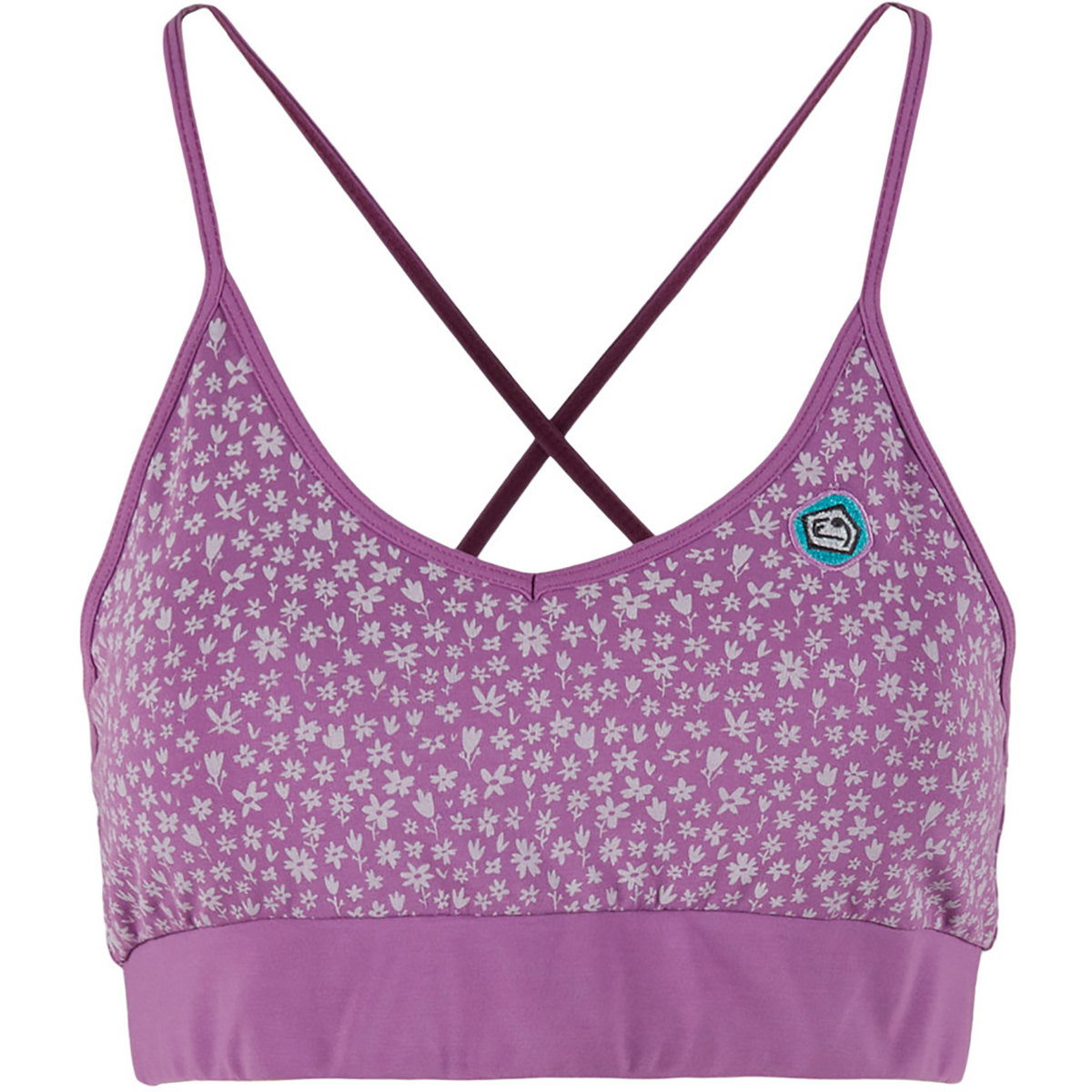 E9 Donna Reggiseno sportivo Zelda (Taglia M, Viola)