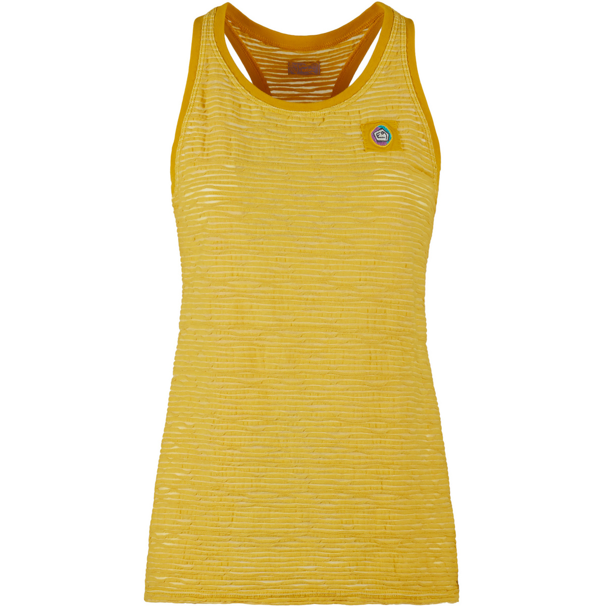 E9 Femme Débardeur Milvia (taille L, Jaune)