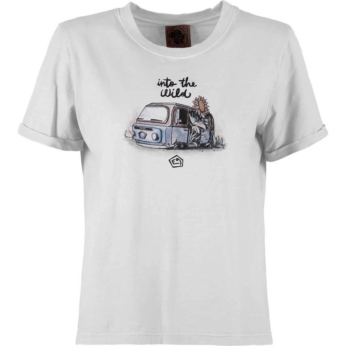 E9 Donna Maglietta Wild (Taglia M, Bianco)