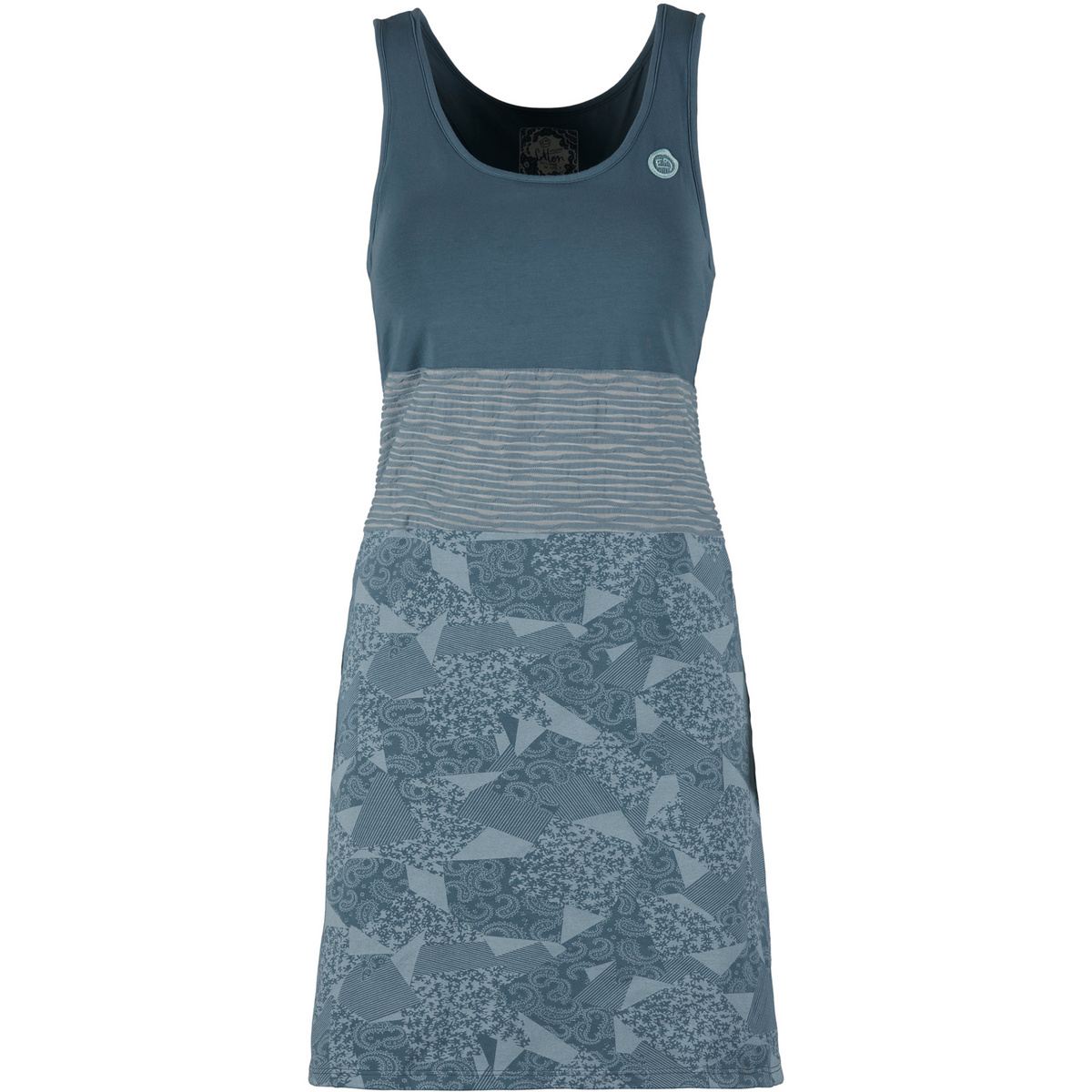 E9 Damen Vale Kleid (Größe S, blau)