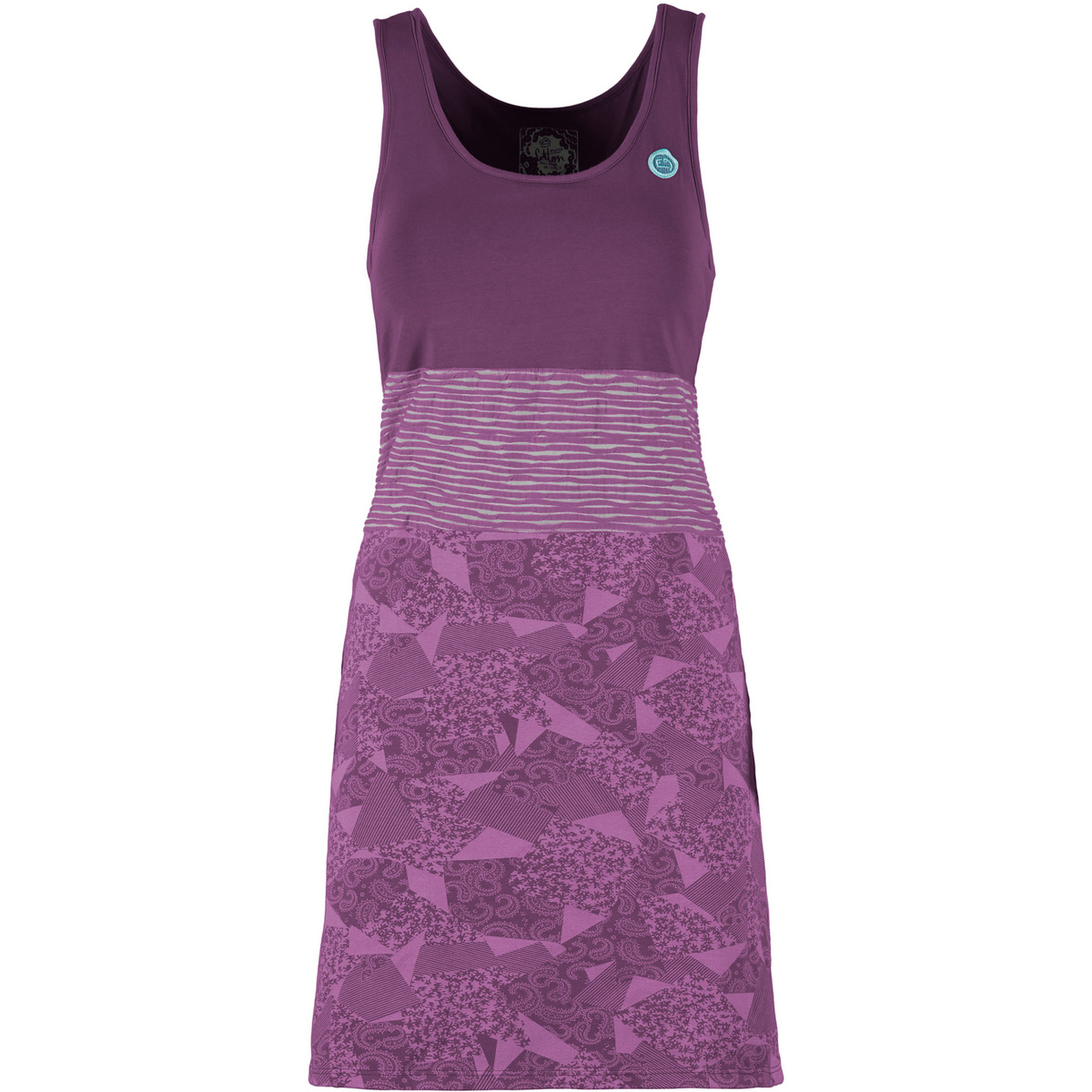 E9 Donna Vestito Vale (Taglia M, Viola)