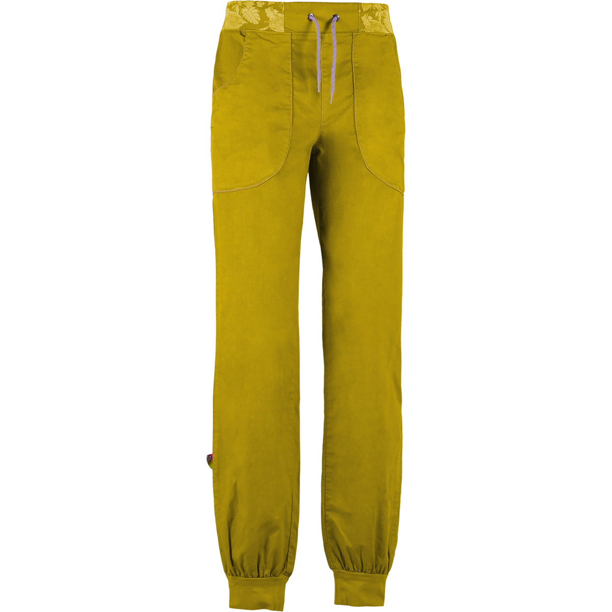 E9 Donna Pantaloni Aria (Taglia L, Giallo)