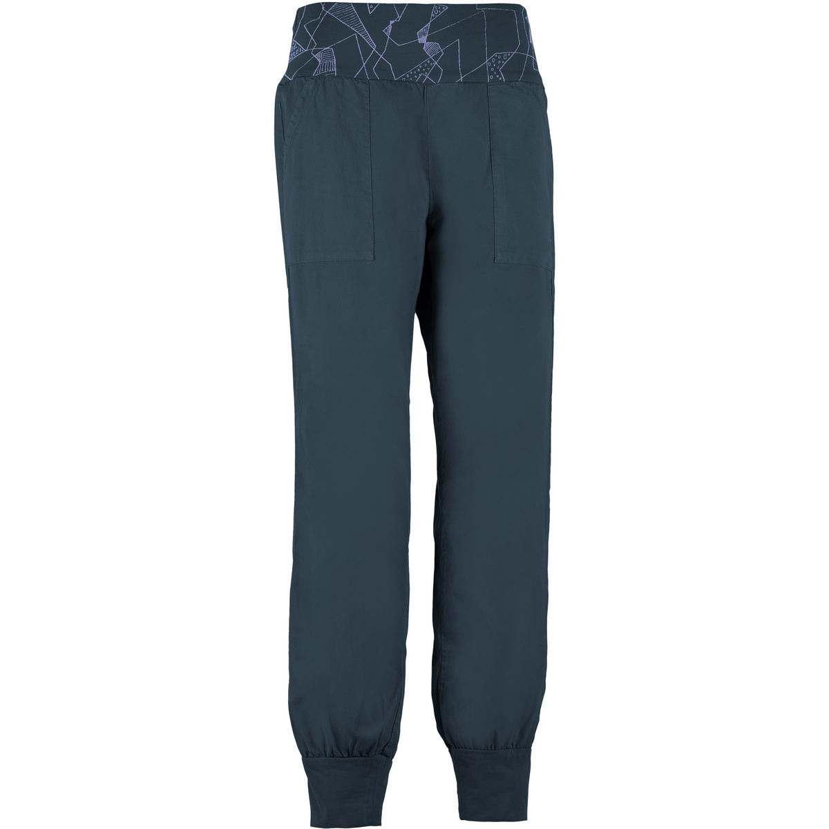 E9 Femme Pantalon Nicole (taille XS, Bleu)