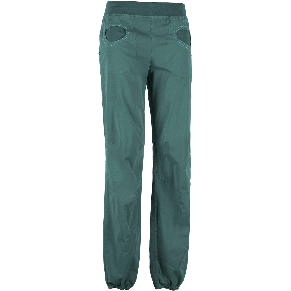 E9 Donna Pantaloni Onda (Taglia M, Verde)