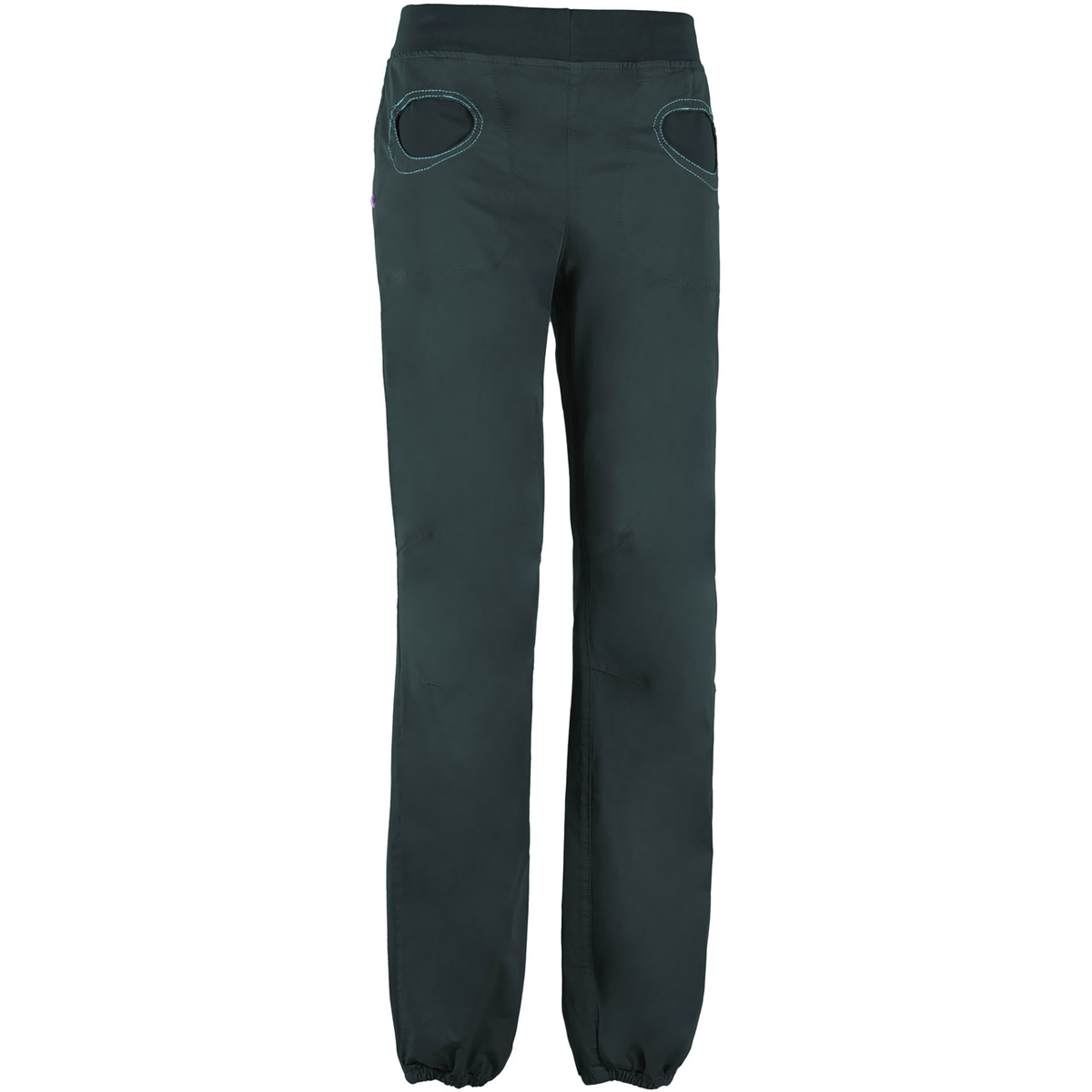 E9 Donna Pantaloni Onda (Taglia XS, Verde)