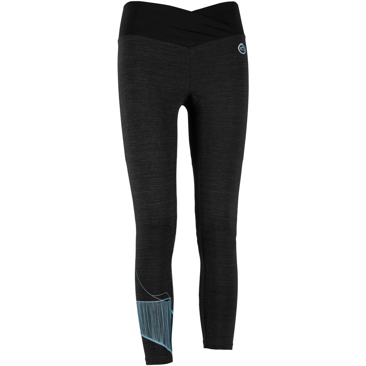 E9 Donna Leggings Febe (Taglia L, Nero)