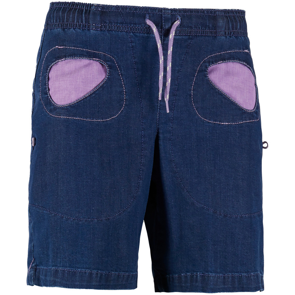 E9 Donna Pantaloncini Onda Denim (Taglia XS, Blu)
