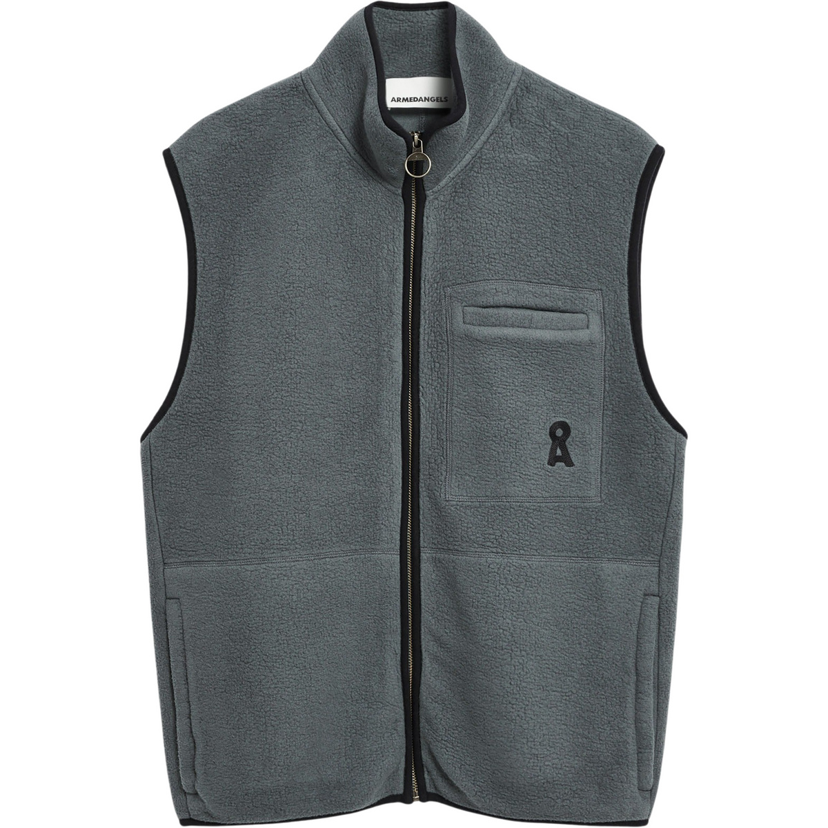 Armedangels Herren Aableo Fleece Weste (Größe XL, grau)
