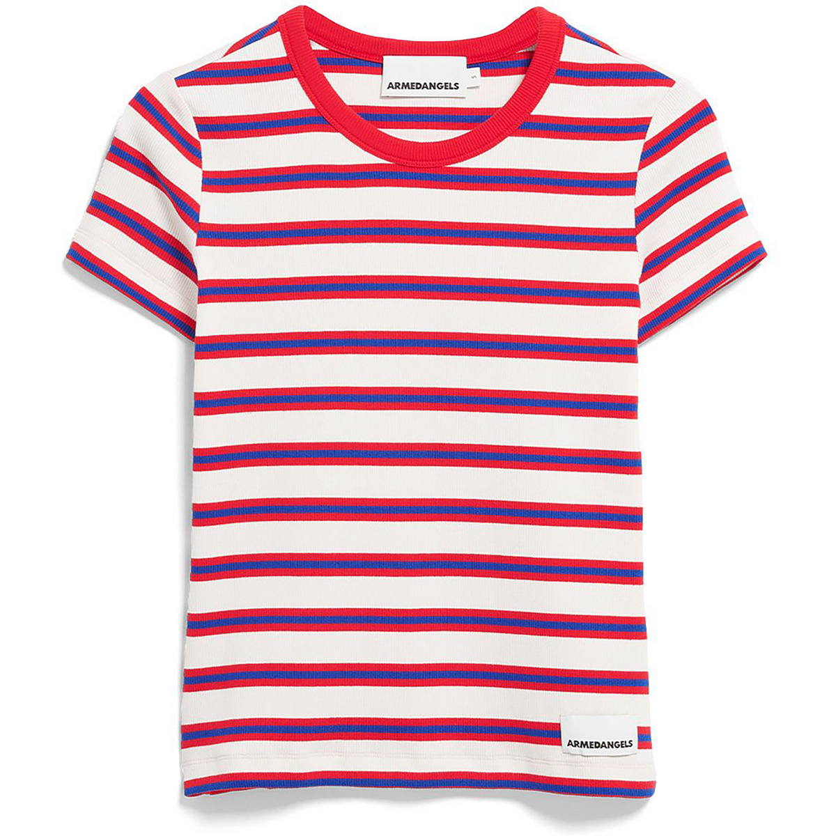 Armedangels Donna Maglietta Kardaa Stripes (Taglia S, rosa)