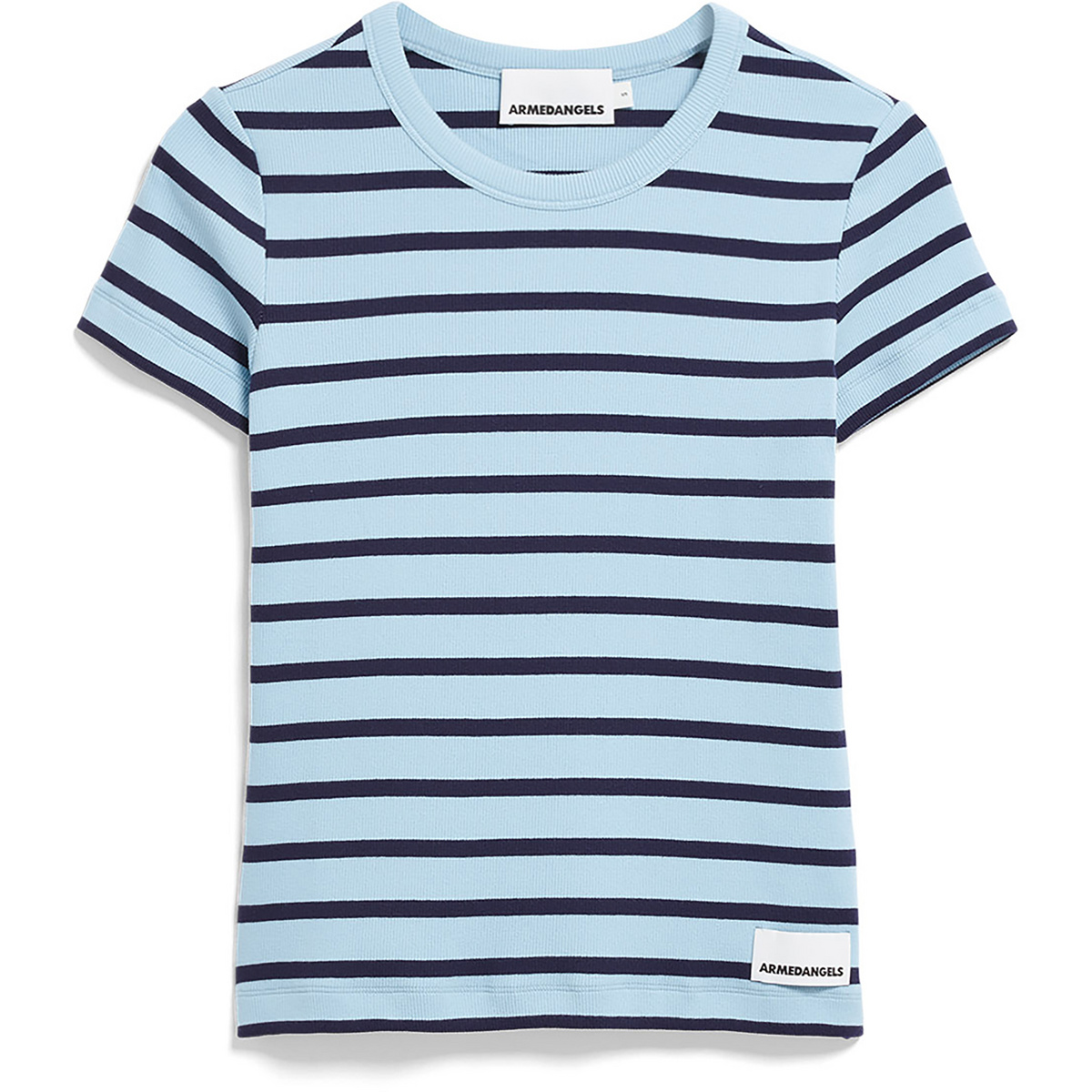 Armedangels Donna Maglietta Kardaa Stripes (Taglia XS, Blu)
