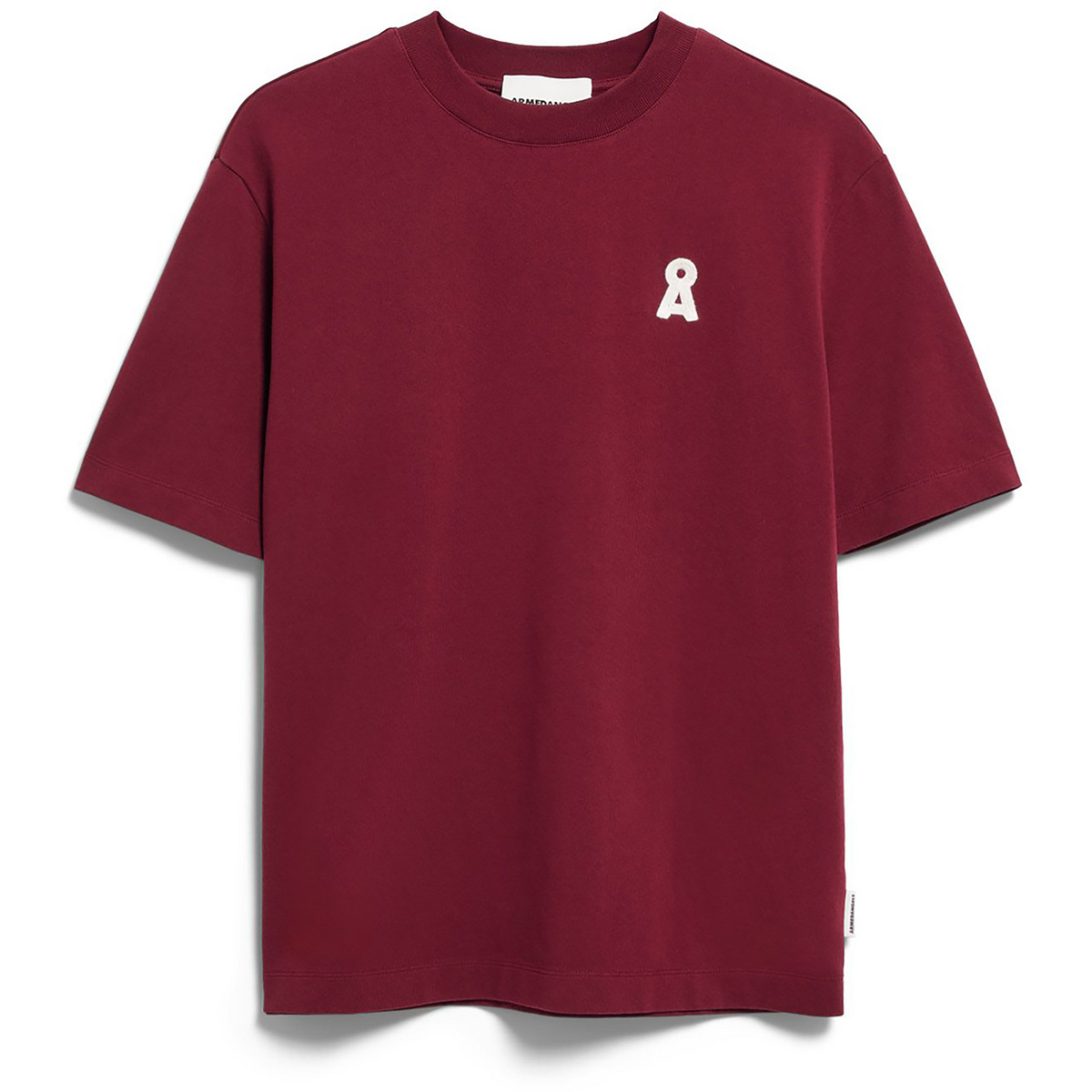 Armedangels Damen Tarjaa Iconic å Embro T-Shirt (Größe XS, rot)