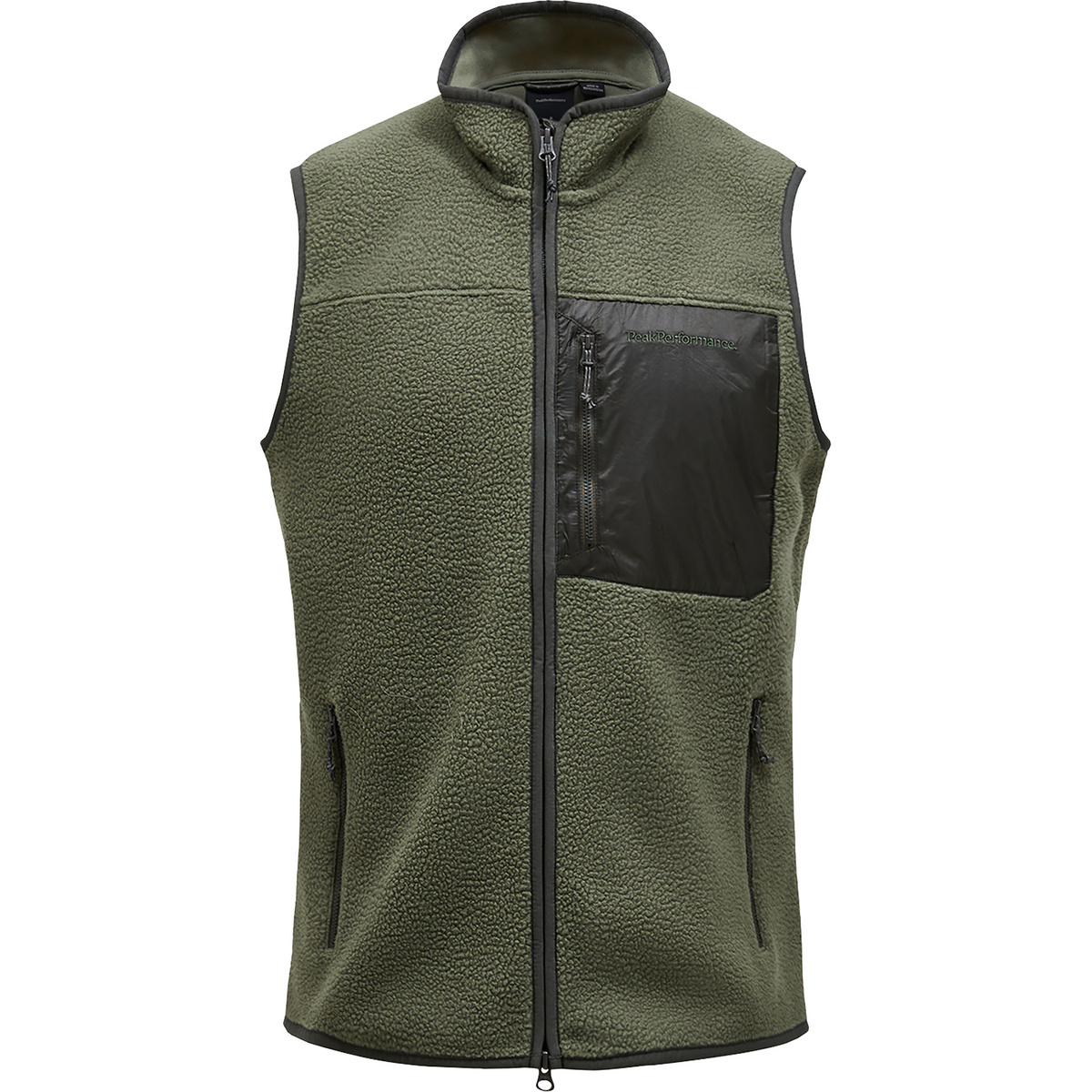 Peak Performance Uomo Gilet Pile (Taglia XL, Verde)