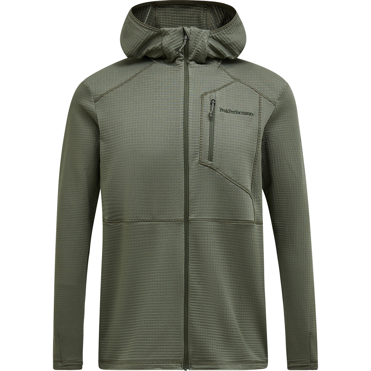 Peak Performance Herren Trail Polartec Hoodie Jacke (Größe XL, gruen)