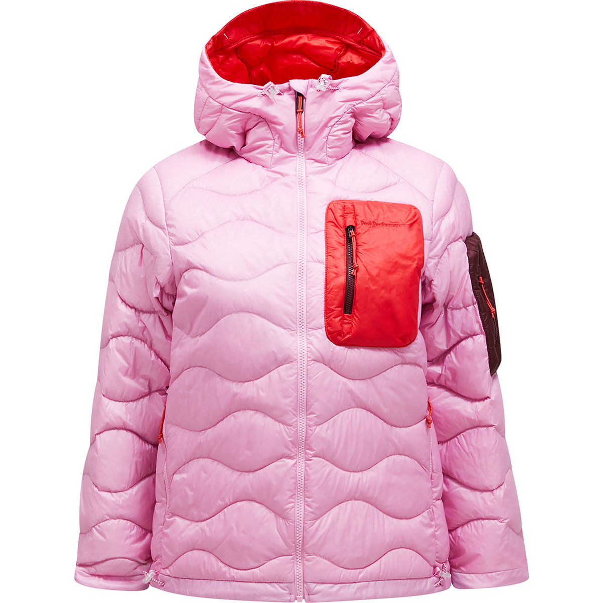 Peak Performance Damen Helium Utility Down Hoodie Jacke (Größe S, rosa)