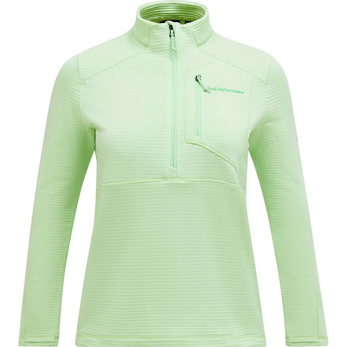 Peak Performance Damen Trail Polartec Half Zip Pullover (Größe L, gruen)