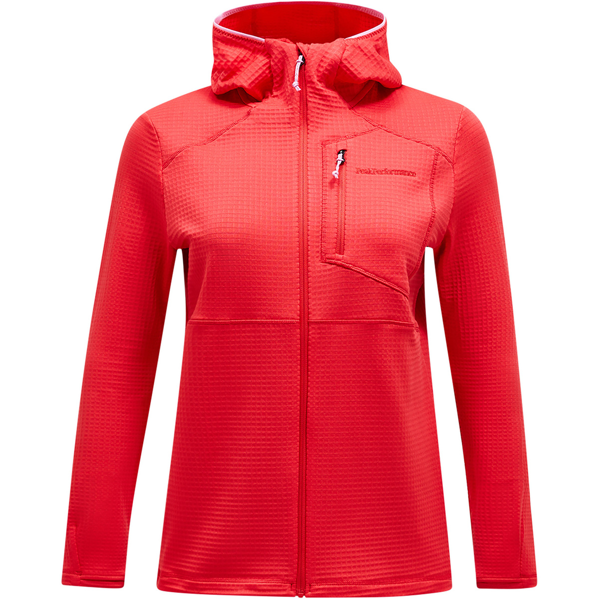 Peak Performance Damen Trail Polartec Hoodie Jacke (Größe S, rot)