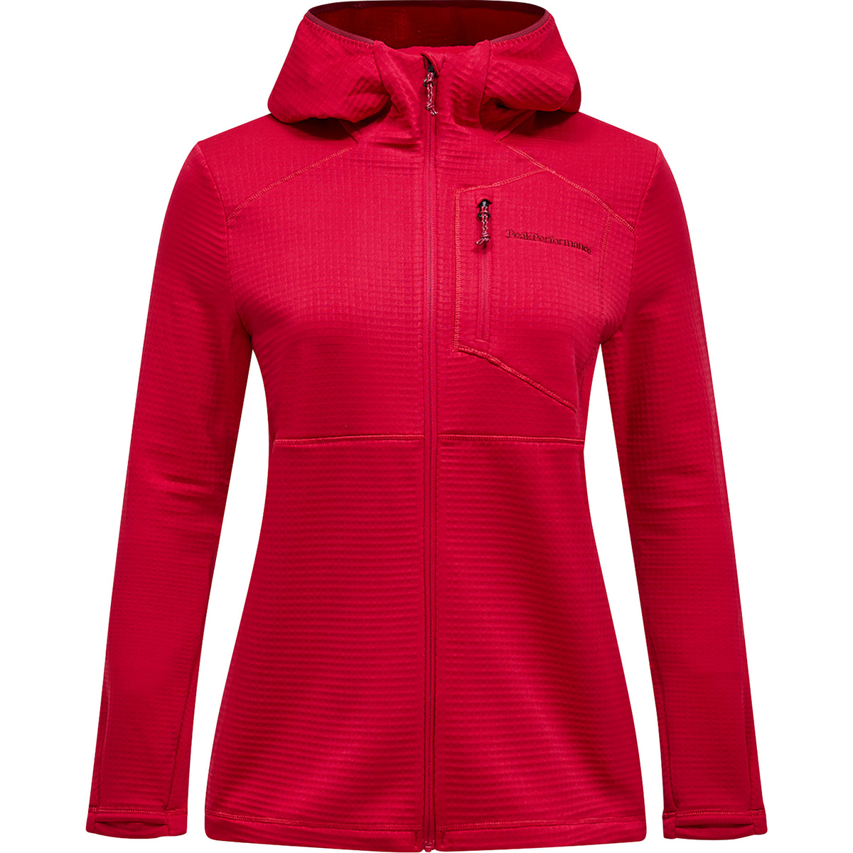 Peak Performance Damen Trail Polartec Hoodie Jacke (Größe S, pink)