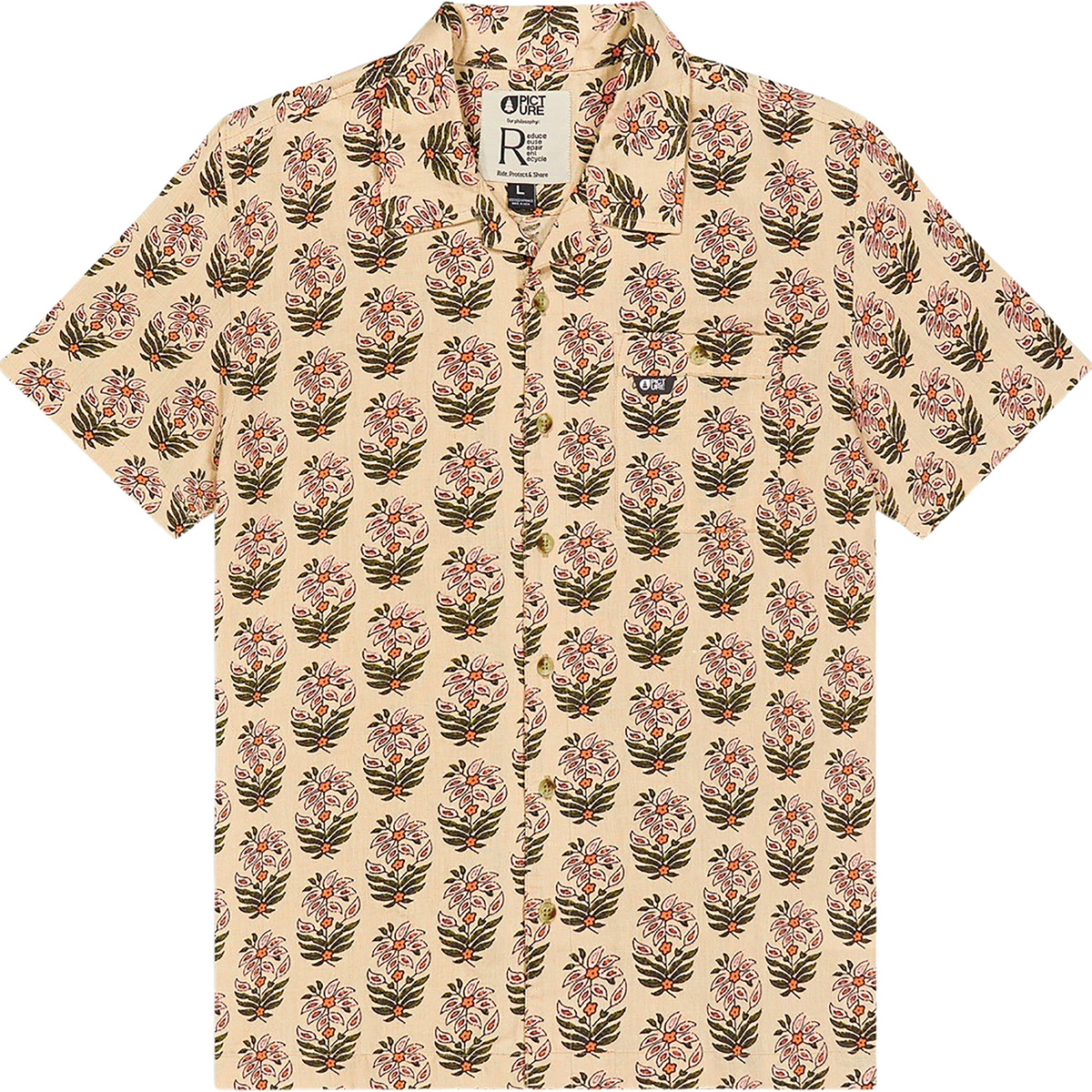 Picture Uomo Camicia Mokara (Taglia S, Beige)