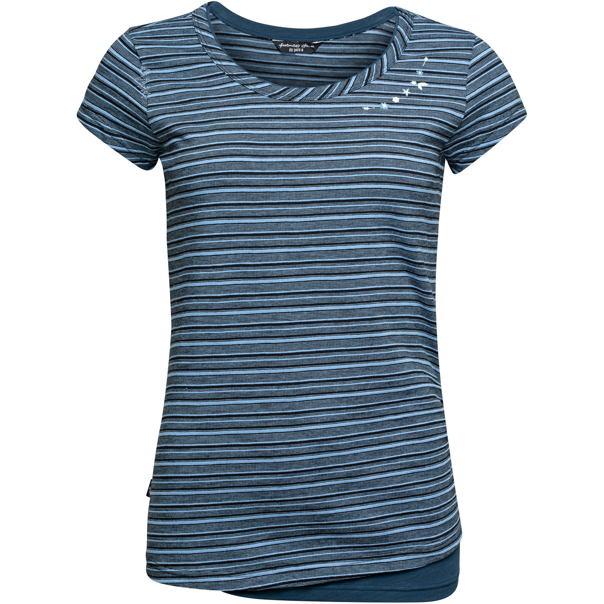 Chillaz Damen Fancy Flower T-Shirt (Größe M, blau)