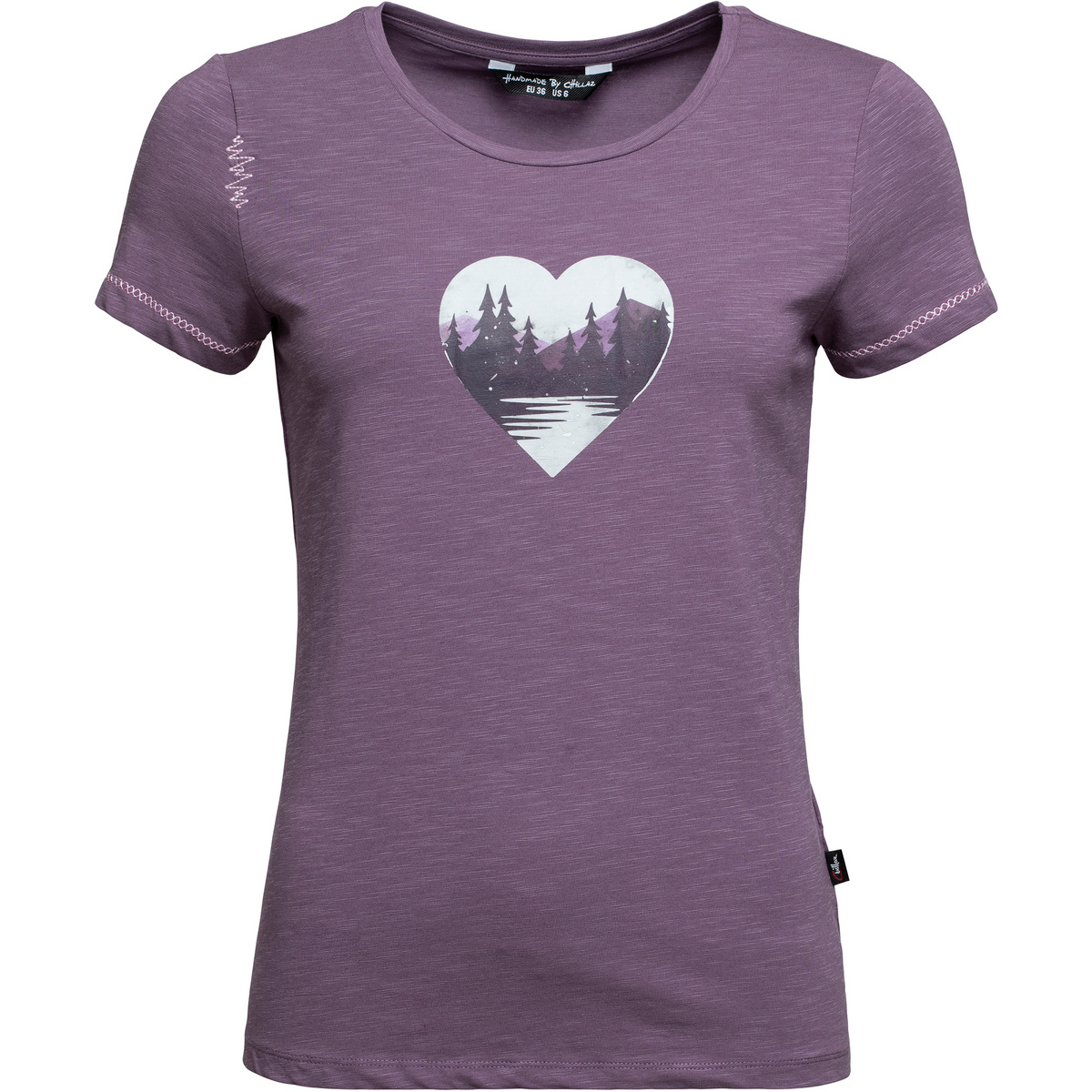 Chillaz Damen Gandia Mountain Heart T-Shirt (Größe S, lila)