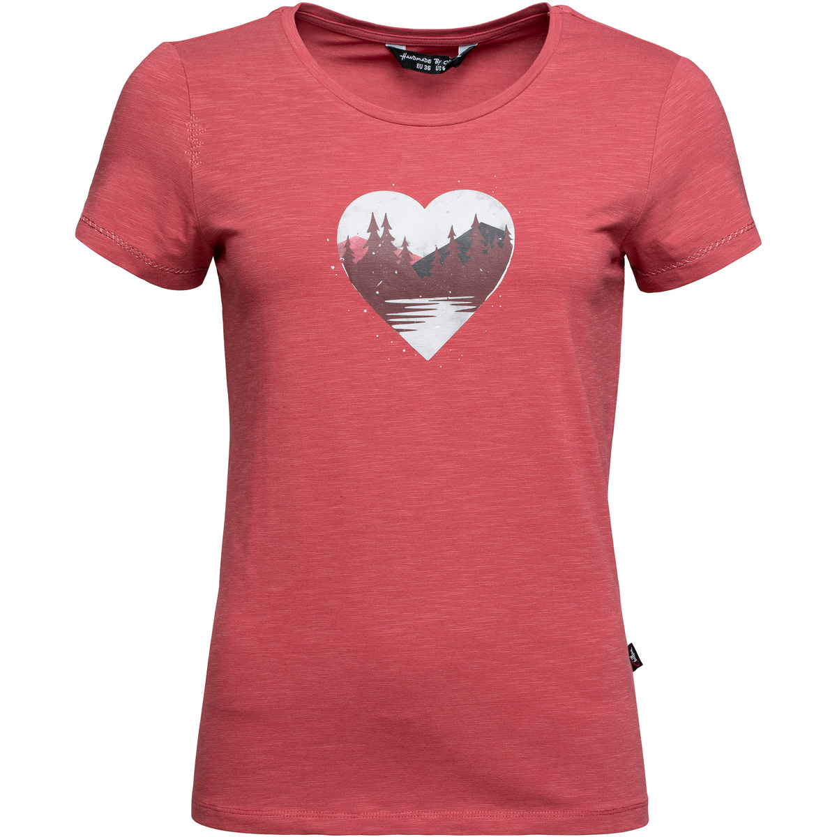Chillaz Donna Maglietta Gandia Mountain Heart (Taglia M, Rosso)