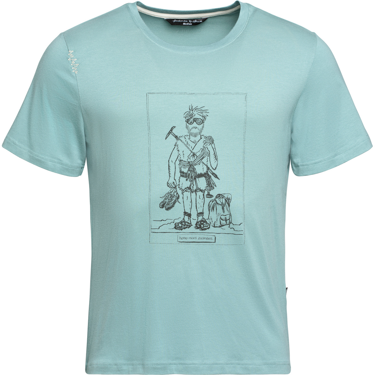 Chillaz Herren Homo Mons Ascendere T-Shirt (Größe M, tuerkis)